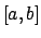 $[a,b]$