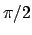 $\pi/2$