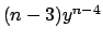$(n-3)y^{n-4}$
