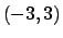 $(-3, 3)$
