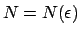 $N = N(\epsilon )$
