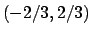 $(-2/3,2/3)$