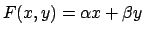 $F(x,y)=\alpha x+\beta y$