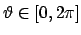 $\vartheta \in [0,2\pi]$