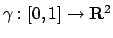 $\gamma :[0,1]\to {\bf R}^2$