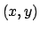 $(x,y)$