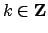 $k \in {\bf Z}$