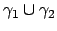 $\gamma _1\cup \gamma _2$
