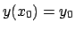 $y(x_0) = y_0$