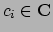$c_i\in {\bf C}$