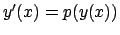 $y'(x) = p (y(x))$