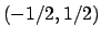 $(-1/2,1/2)$