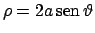 $\rho = 2a  \!\textrm{sen}  \!\vartheta $