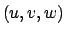 $(u,v,w)$