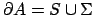 $\partial A=S\cup \Sigma$