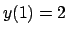 $y(1)=2$