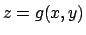 $z=g(x,y)$