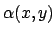 $\alpha (x,y)$