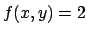 $f(x,y)=2$