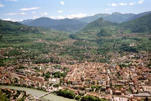 Trento vista dall'alto