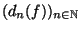 $(d_n(f))_{n \in \mathbb{N}}$