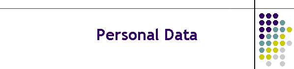 Personal Data